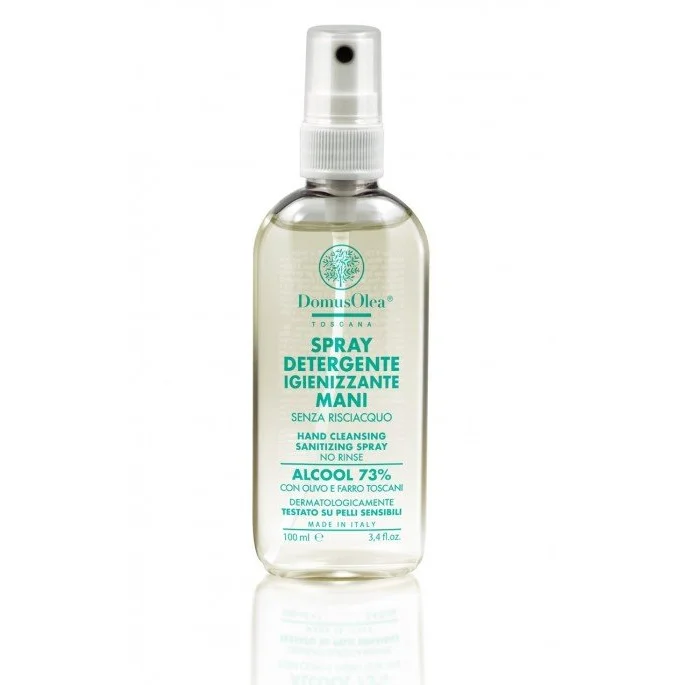 Spray Detergente Lenitivo Emolliente ed Igienizzante Mani - Domus Olea Toscana