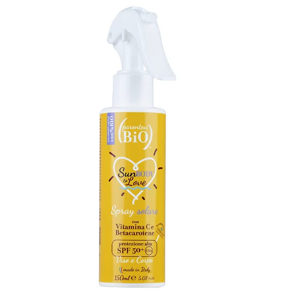 Spray Solare Spf 50 + con Vitamina C - Parentesi Bio