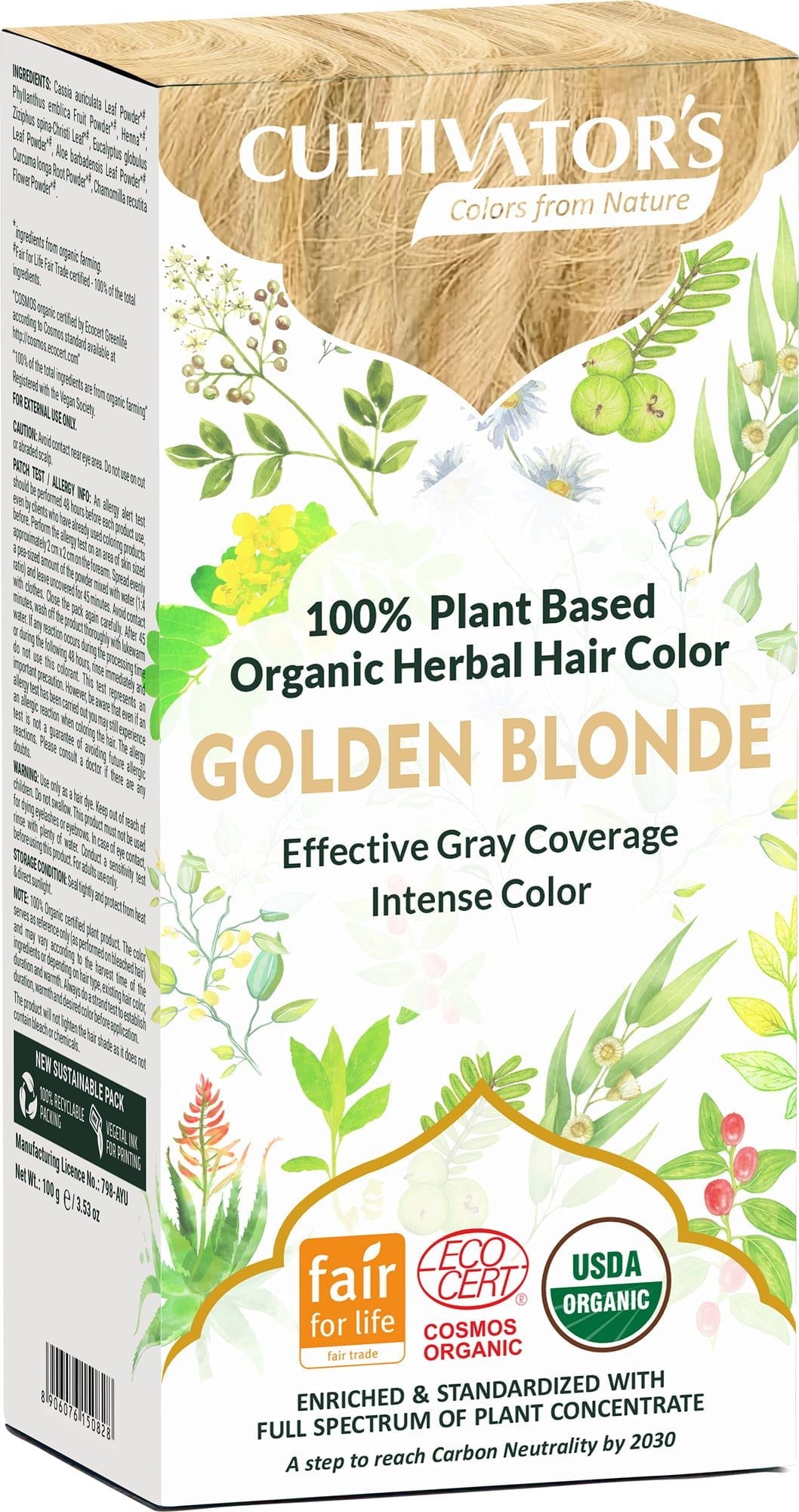 Organic Plant Dye - Golden Blonde