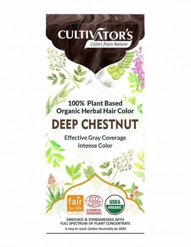 Tinta Vegetale Biologica – Castagno Profondo per Capelli
