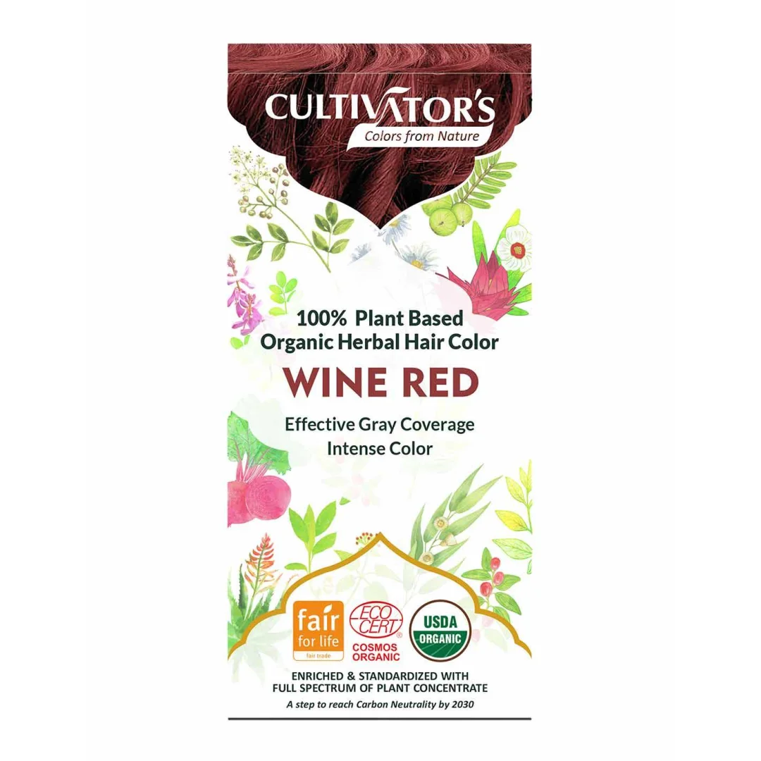 Tinta Vegetale Biologica - Rosso Vino - Cultivator’s