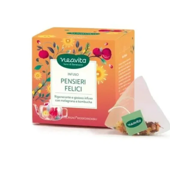 Tisana Pensieri Felici - Melagrana e Kombucha - Neavita