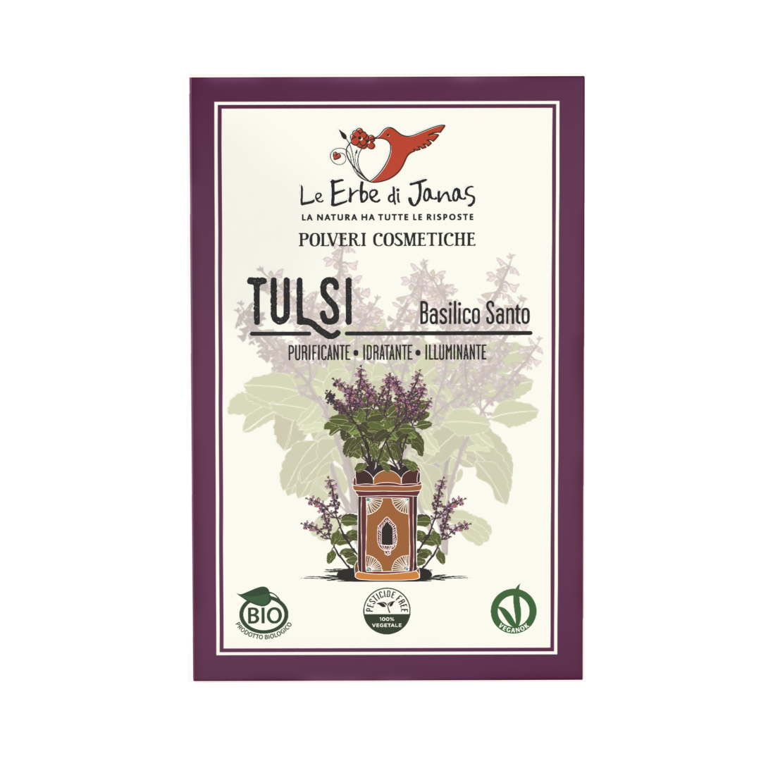 Tulsi – Polvere Depurativa per Capelli con Forfora
