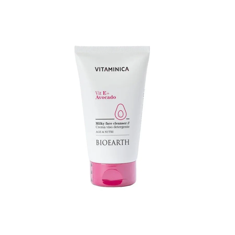 Vitaminica - Crema Viso Detergente Vitamina E + Avocado - Bioearth