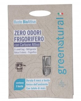 Zero Odori Frigorifero con Carbone Attivo - 3 Buste