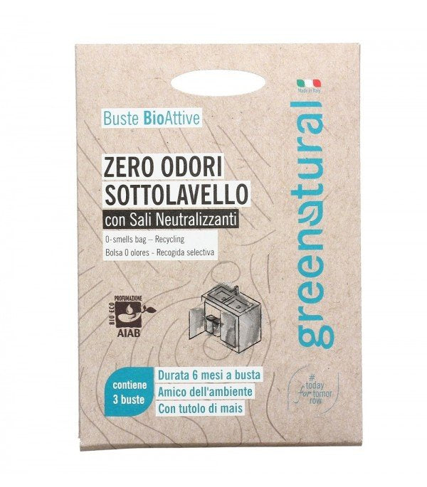Zero Odori Sottolavello con Sali Neutralizzanti - 3 Buste